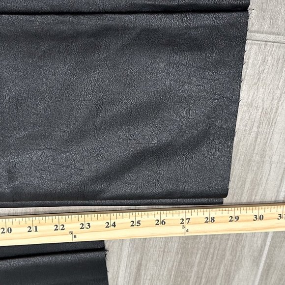 Princess Polly Macey High-Rise Straight Leg Vegan Faux Leather Pants in Black - Picture 15 of 16